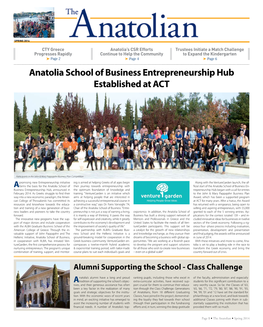 Anatolia School of Business Entrepreneurship Hub Established at ACT