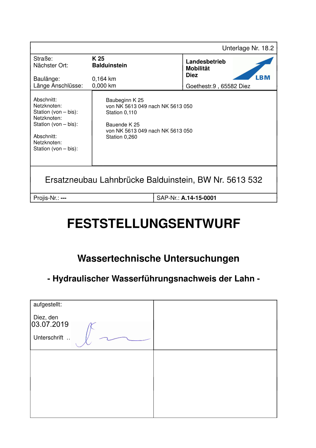 18.2 Wasserfuehrungsnachweis Lahn.Pdf