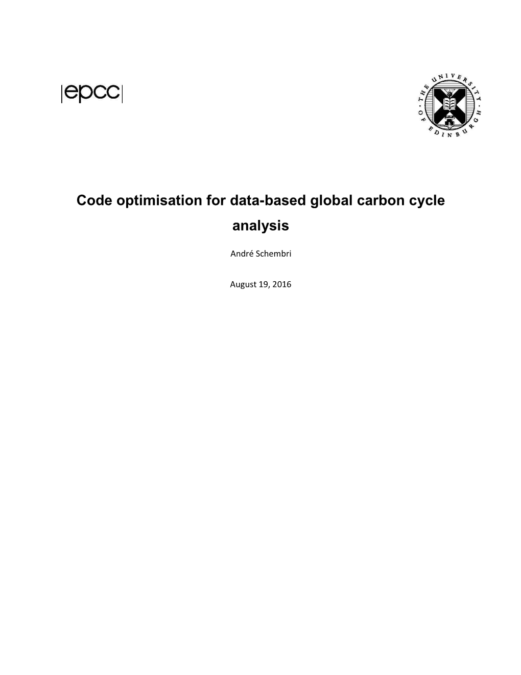 Code Optimisation for Data-Based Global Carbon Cycle Analysis