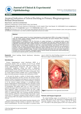 Atypical Indication of Scleral Buckling in Primary Rhegmatogenous