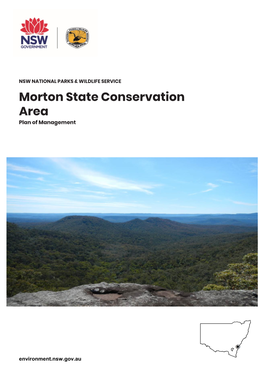 Morton State Conservation Area Plan of Management