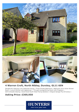 4 Warren Croft, North Nibley, Dursley, GL11 6EN Asking Price