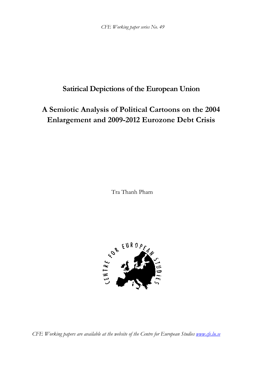 Satirical Depictions of the European Union a Semiotic Analysis Of