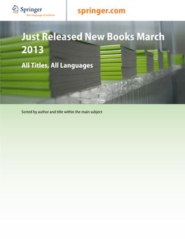 ABCD Just Released New Books March 2013