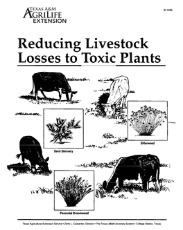 Reducing Livestock Losses to Toxic Plants