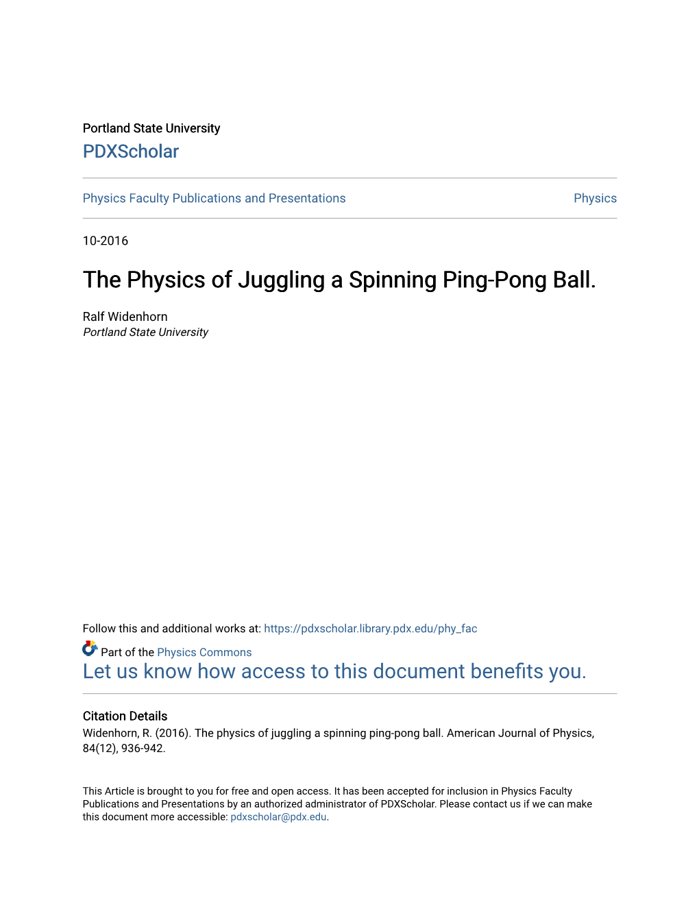 The Physics of Juggling a Spinning Ping-Pong Ball