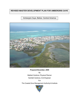 Revised Master Development Plan for Ambergris Caye