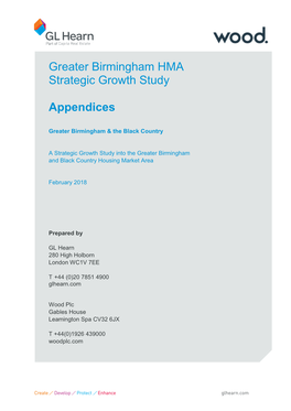 Greater Birmingham HMA Strategic Growth Study Appendices