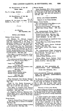 The London Gazette, 29 September, 1931. 6239