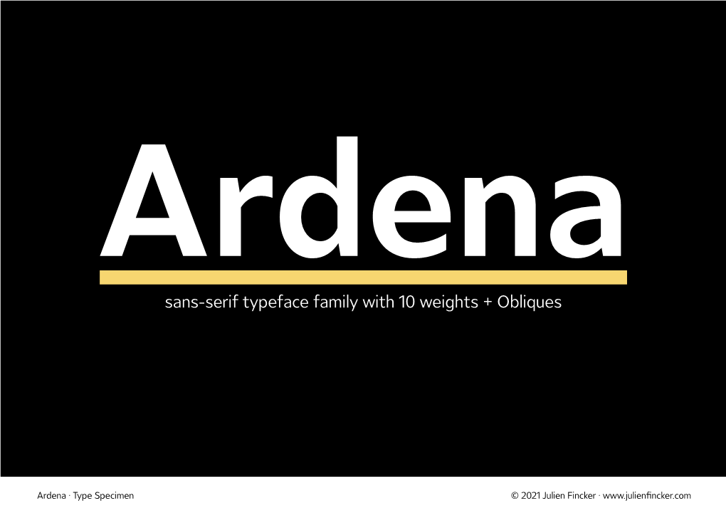 Sans-Serif Typeface Family with 10 Weights + Obliques