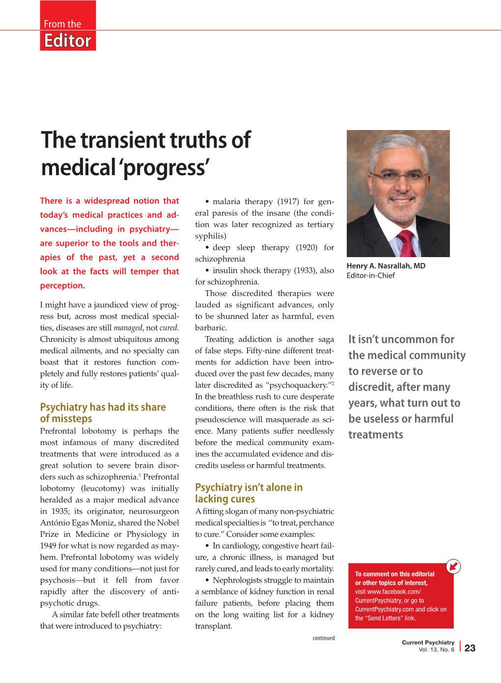 The Transient Truths of Medical ‘Progress’