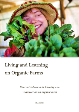 Living and Learning on Organic Farms