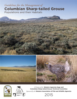 Guidelines for the Management of Columbian Sharp-Tailed Grouse Populations and Their Habitats