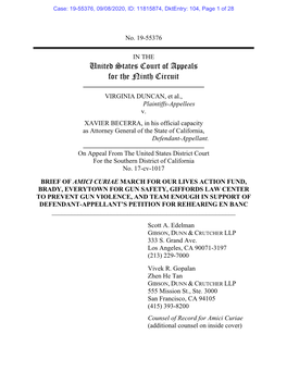 Brief in Support of Defendant-Appellant's Petition for Rehearing En Banc
