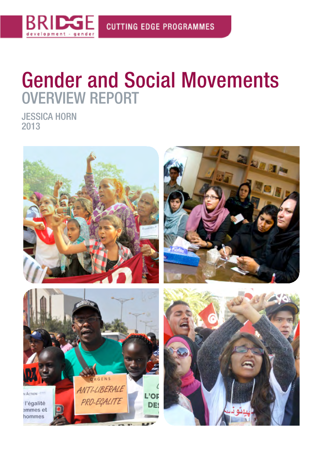 Gender and Social Movements Overview Report Jessica Horn 2013 Gender and Social Movements Overview Report