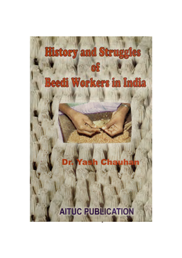 History and Struggle of Bedi Workers in India.Pdf