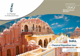 India. Classical Rajasthan Tour