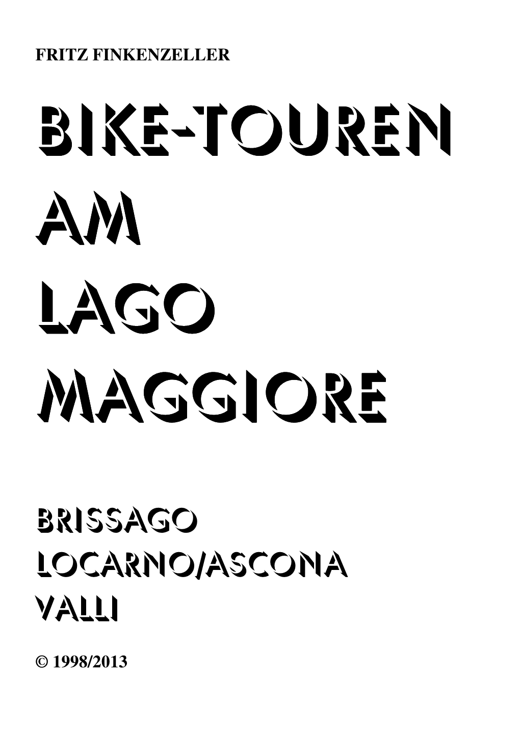 Bike-Touren Am Lago Maggiore