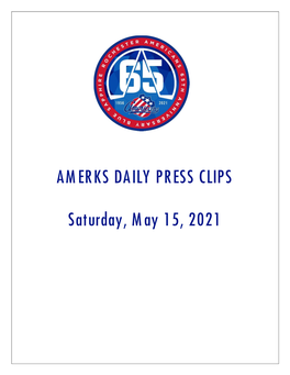 AMERKS DAILY PRESS CLIPS Saturday, May 15, 2021