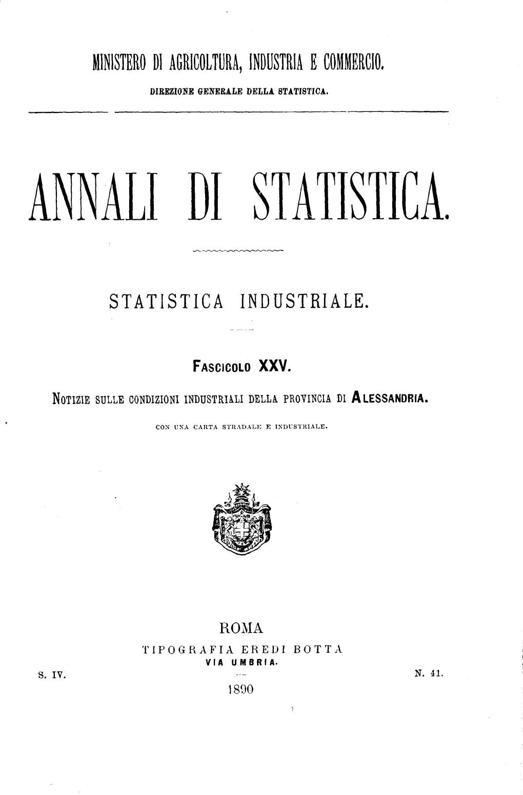 Annali Di Statistica (1890)