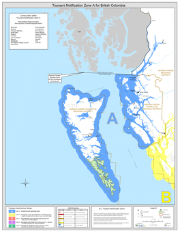 Tsunami Notification Zone a for British Columbia