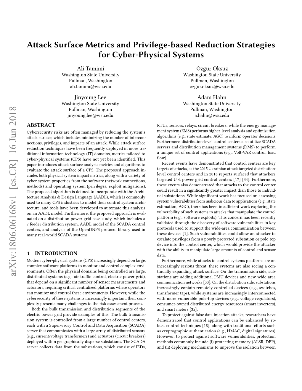 Attack Surface Metrics and Privilege-Based Reduction Strategies for Cyber-Physical Systems