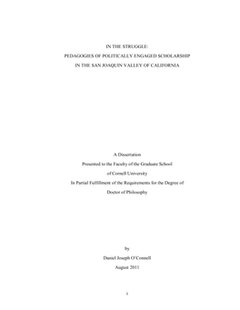 O'connell Dissertation