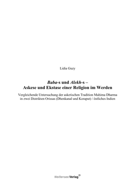 Askese Und Ekstase Einer Religion Im Werden: Vergleichende