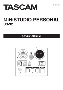 Ministudio PERSONAL US-32