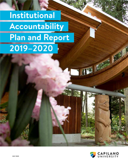 Institutional Accountability Plan and Report 2019–2020