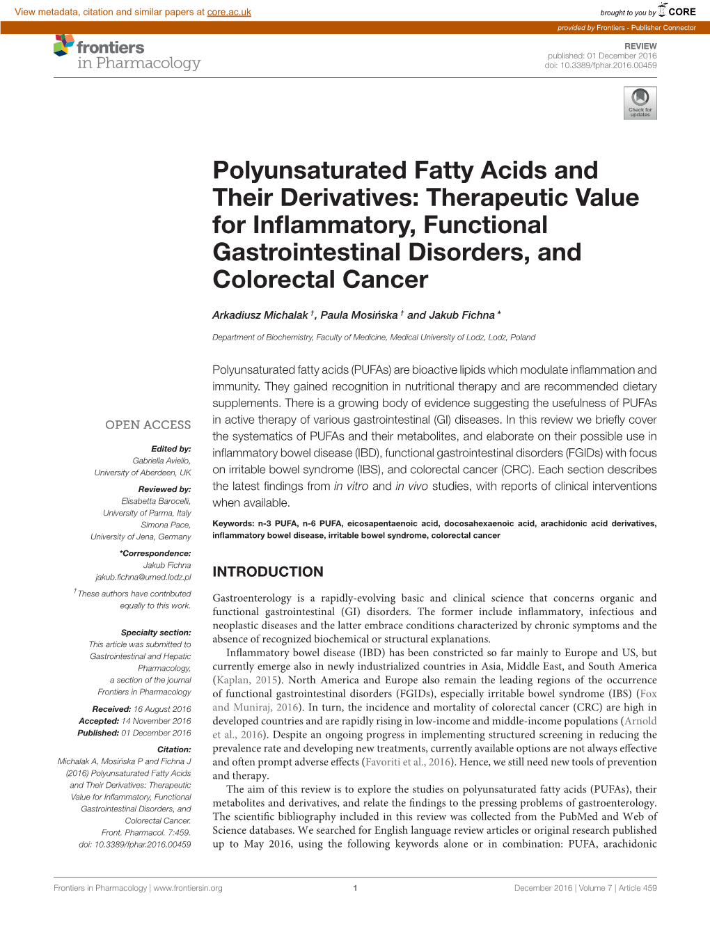 polyunsaturated-fatty-acids-and-their-derivatives-therapeutic-value