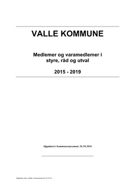 Verneområdestyre for Setesdal Vesthei – Ryfylkeheiane Landskapsvernområde- Forslag Til Kandidatar