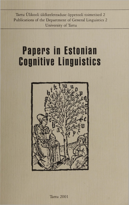 Papers in Estonian Cognitive Linguistics