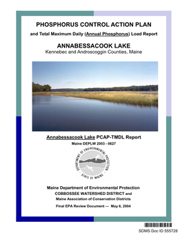 Annual Phosphorus) Load Report