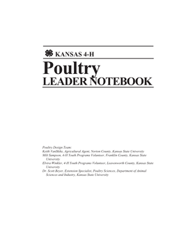 S104 Kansas 4-H Poultry Leader Notebook