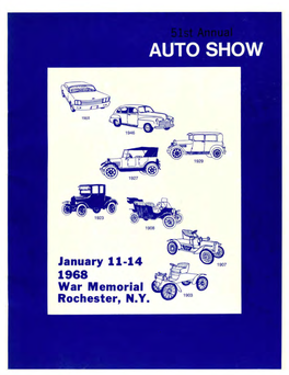 1968 Rochester, NY Auto Show Program