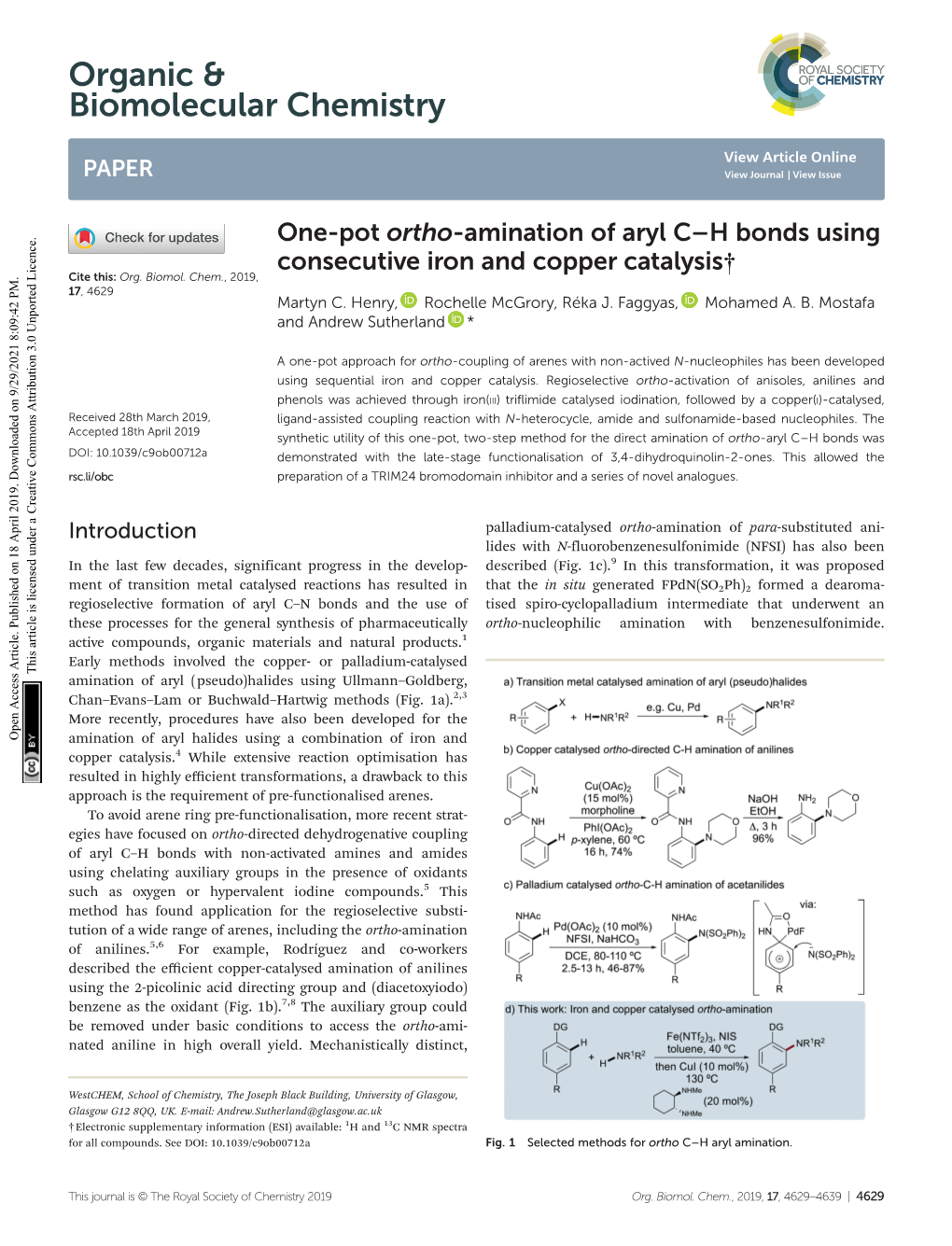 Organic & Biomolecular Chemistry