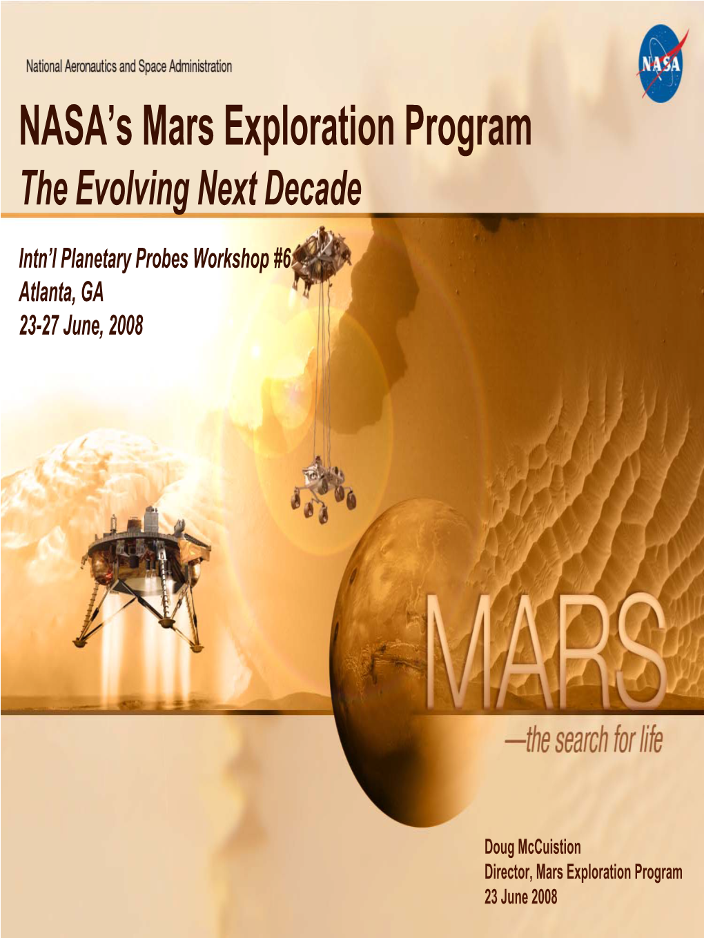 NASA's Mars Exploration Program