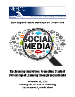 Promoting Student Ownership of Learning Through Social Media