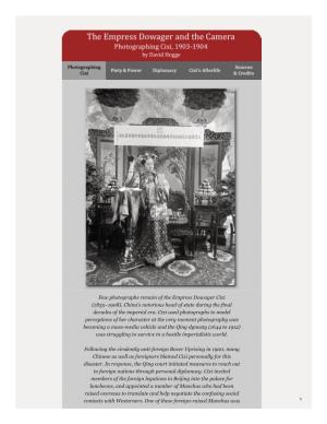The Empress Dowager and the Camera” Was Developed by Visualizing Cultures at the Massachusetts Institute of Technology and Presented on MIT Opencourseware