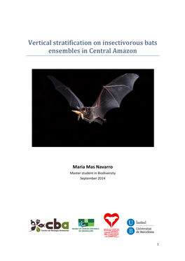 Vertical Stratification on Insectivorous Bats Ensembles in Central Amazon