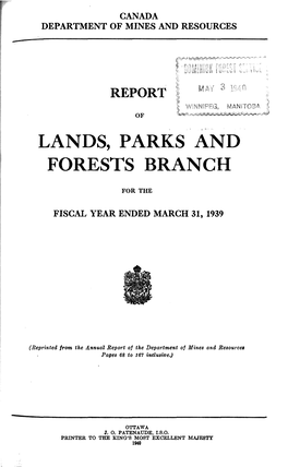 Lands, Parks and Forests Branch