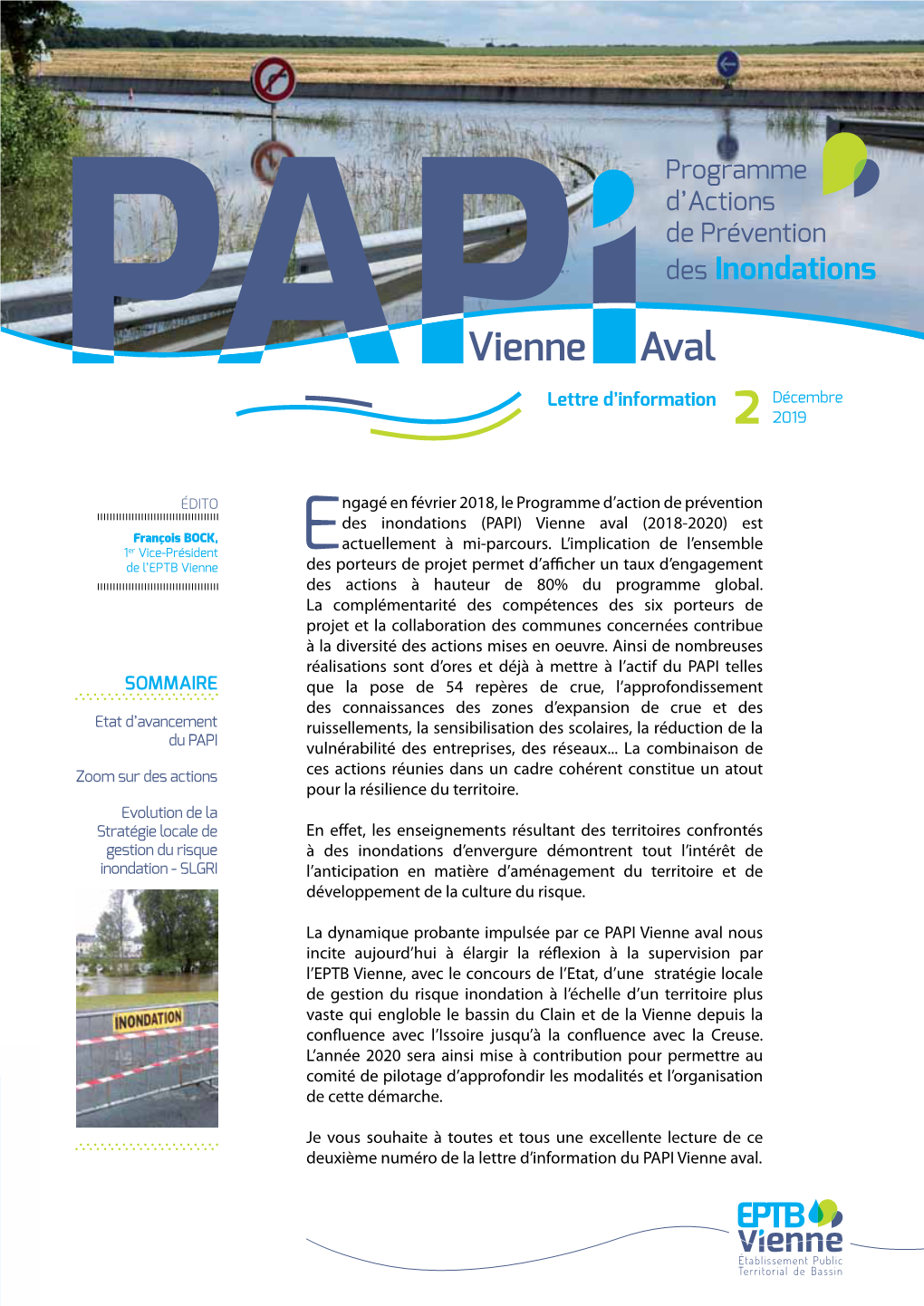 Lettre Du PAPI Vienne Aval