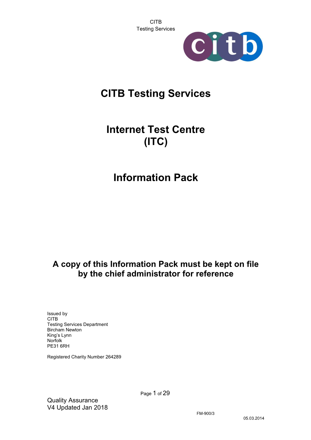 CITB Testing Services