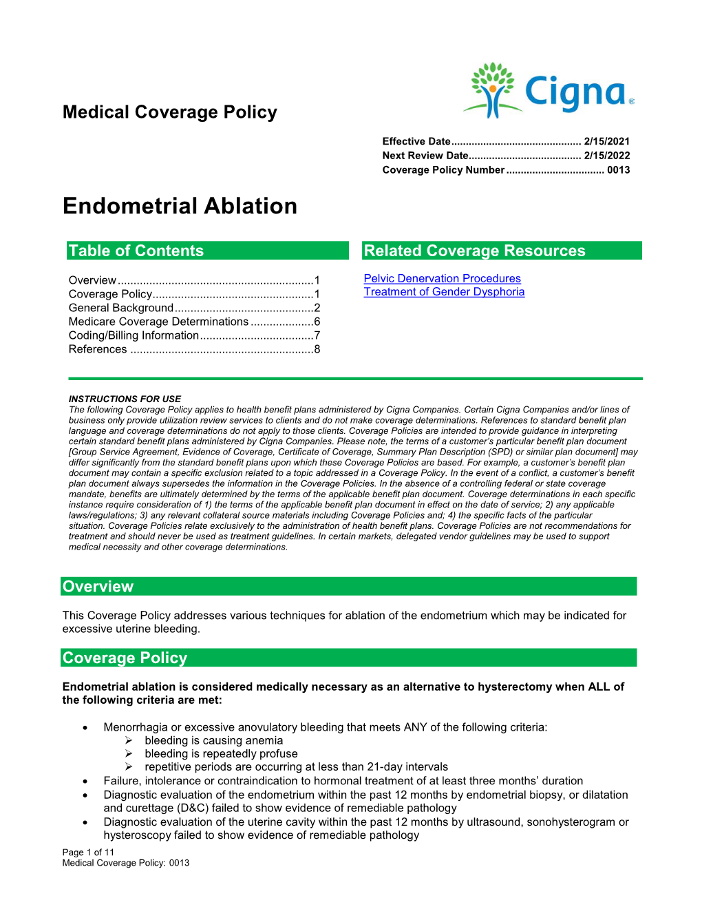 Endometrial Ablation