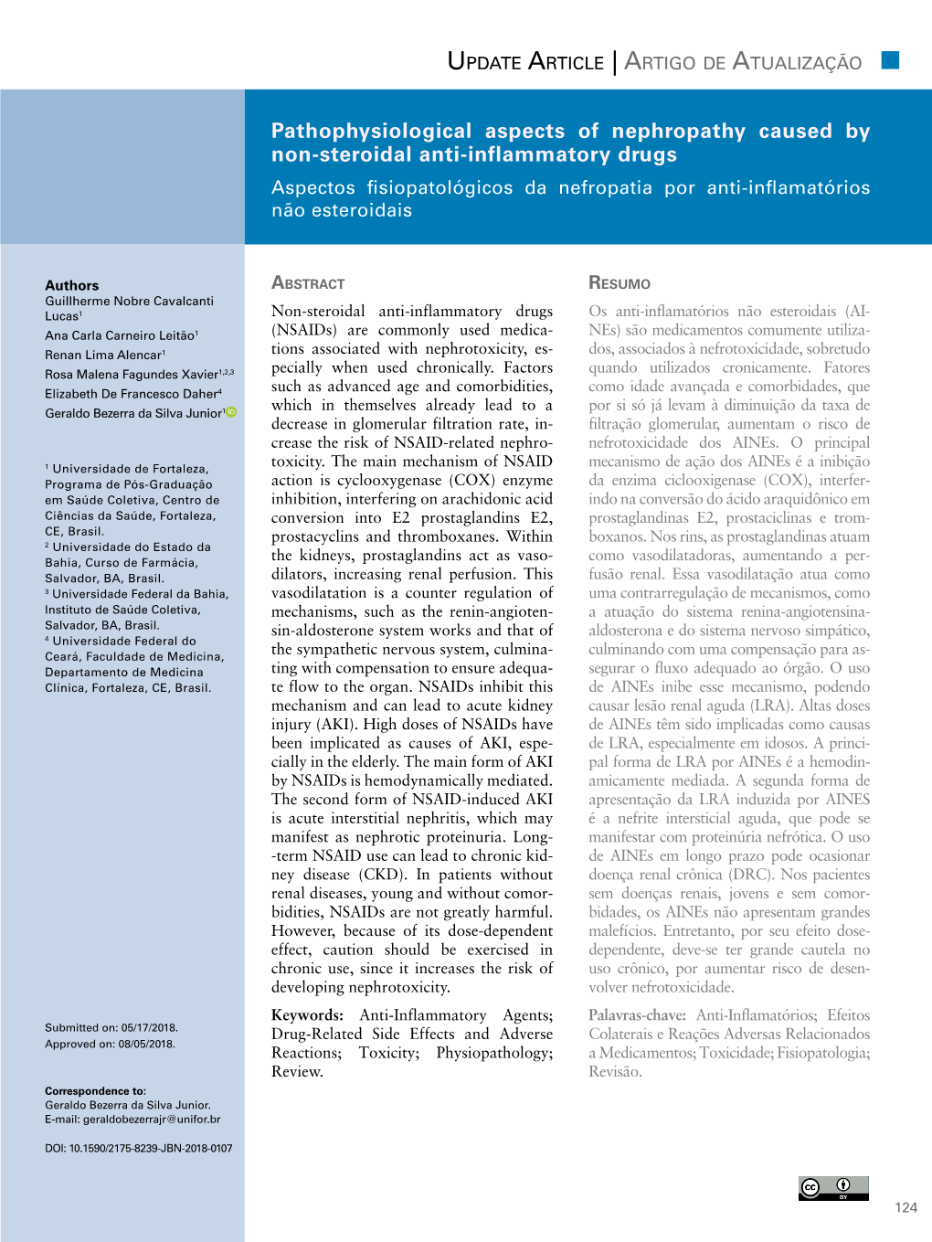 Pathophysiological Aspects of Nephropathy Caused by Non