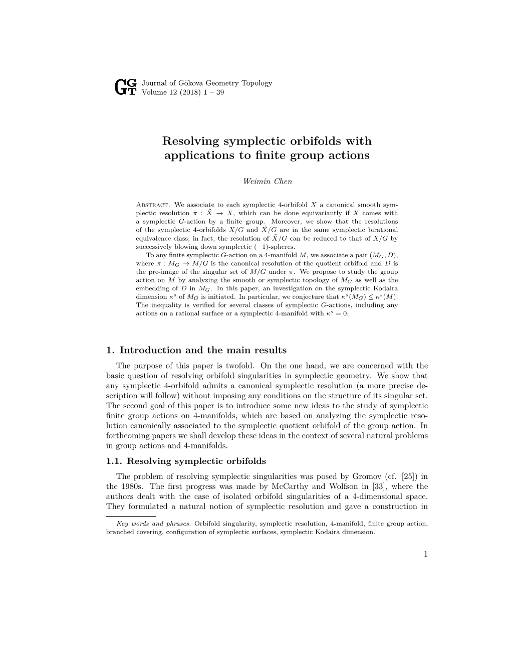 Resolving Symplectic Orbifolds with Applications to Finite Group Actions