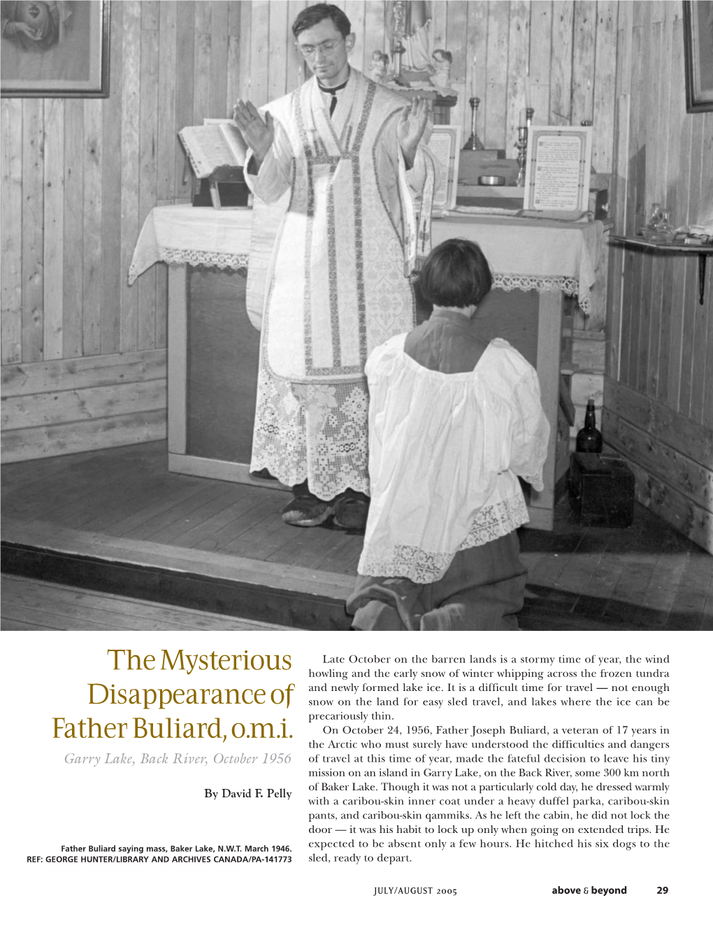 The Mysterious Disappearance of Father Buliard, O.M.I