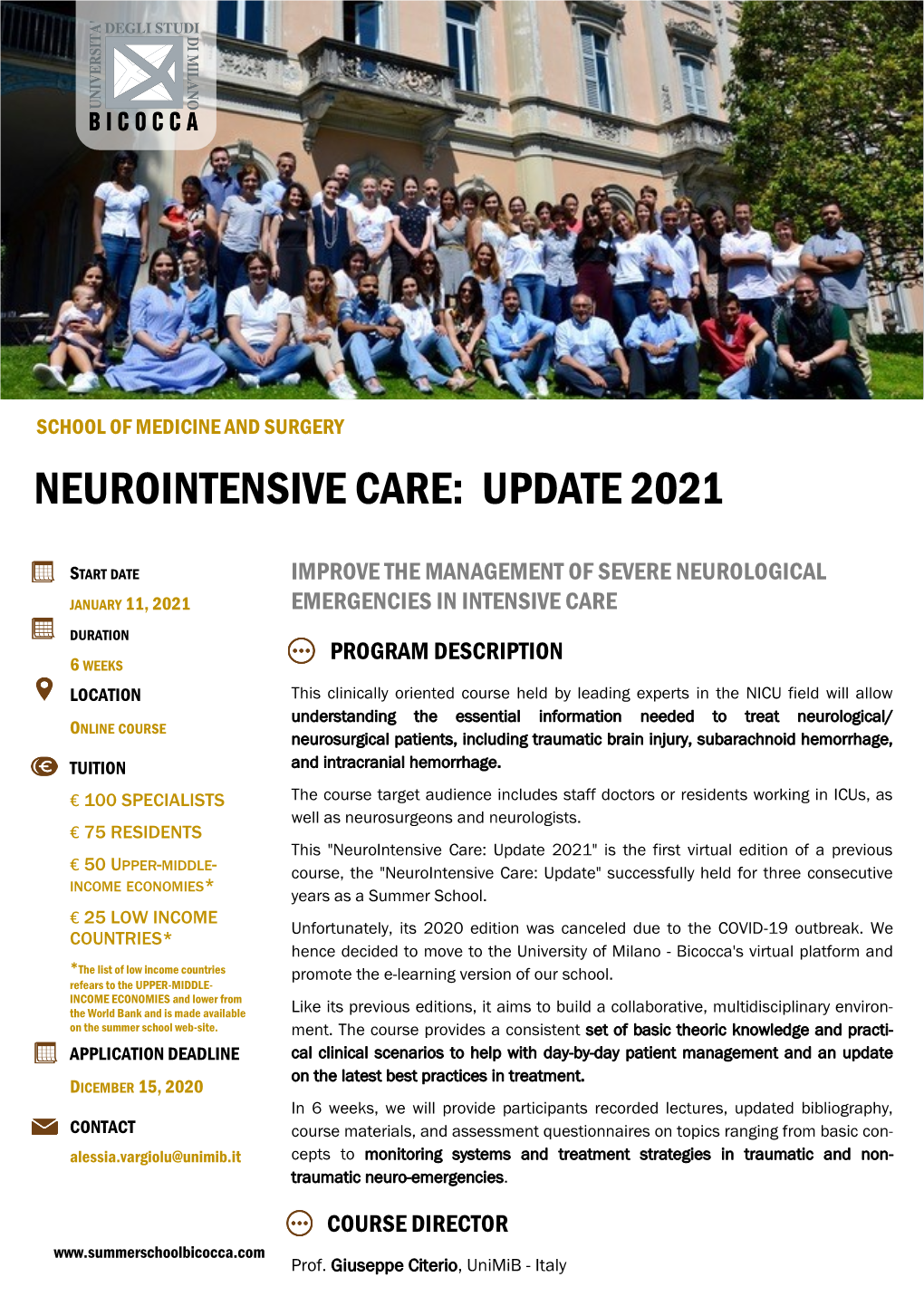 Neurointensive Care: Update 2021