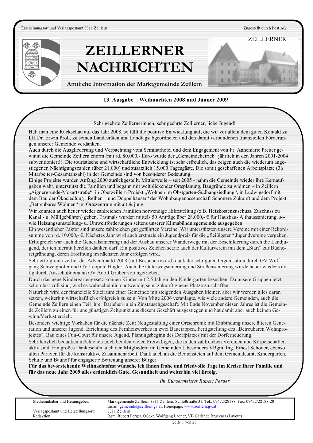 Zeillerner Nachrichten